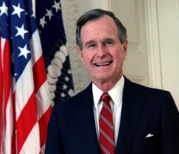 Official portrait for President George H.W. Bush, 1989.
