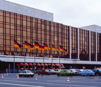 The Palace of the Republic (Palast der Republik) in Berlin