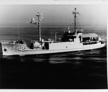 Photograph of the USS Pueblo (AGER-2) 