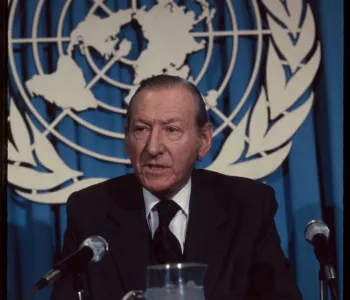 Photograph of UN Secretary General Kurt Waldheim